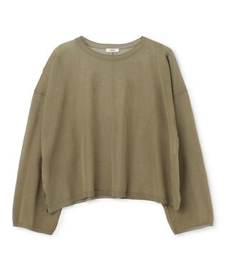 NAVE 【ReNAVE・洗える】シアーニット ロングスリーブ カーキ系