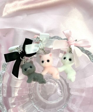 WEGO ハイハイキャットキーホルダー ピンク