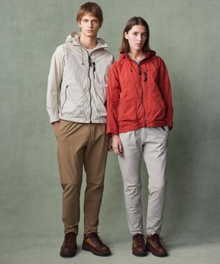 JOSEPH ABBOUD MOUNTAIN 【軽量/ストレッチ/ECO撥水】ライトワシャーストレッチ マウンテンパーカー オレンジ系