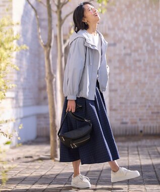 ANY 【撥水/UVカット/手洗い可】ラク映え撥水マウンパ ブルーグレー