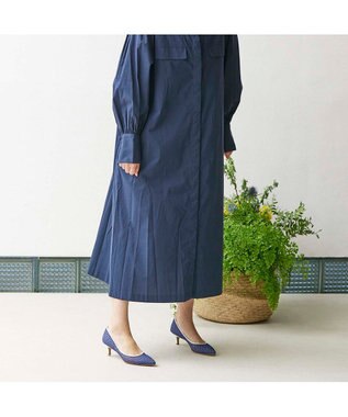 MODE ET JACOMO <carino>レースデザインパンプス ブルー