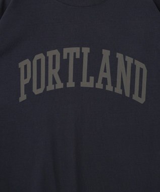 AMERICAN HOLIC PORTLAND裾ラウンドTシャツ Navy