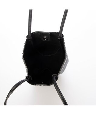 UNBILLION カシュカシュ cachecache / スタッズ付き縦型トートバッグ ブラック