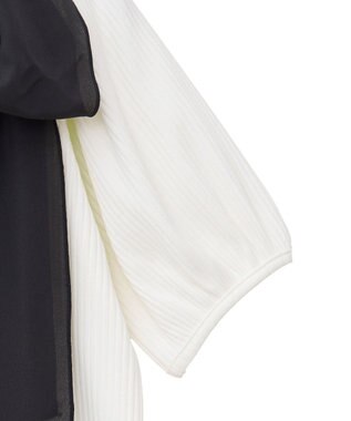 earth music&ecology アシメ肩リボンカットソー Ivory