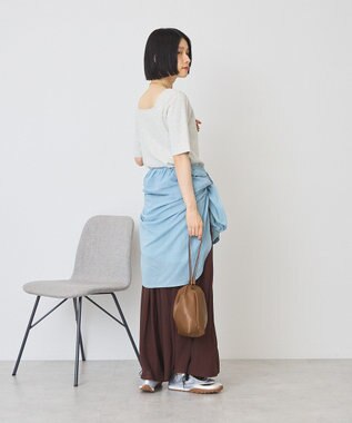 AMERICAN HOLIC 【選べる丈】接触冷感シフォンスカーチョ【WEB限定カラー有り】 Bordeaux