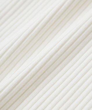 earth music&ecology アシメ肩リボンカットソー Ivory