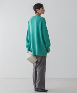 AMERICAN HOLIC サイドポケットロングニットプルオーバー Green