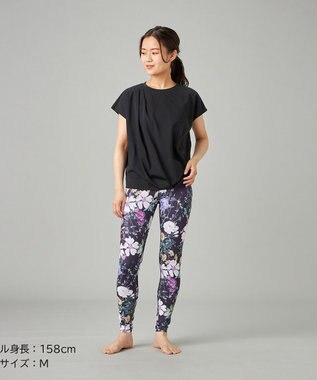 Chacott HandsomeCotton ドレープTシャツ ブラック