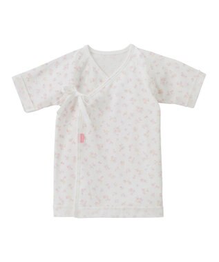 MIKI HOUSE HOT BISCUITS 【50-60cm】 フライス 短肌着 プリント柄