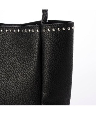 UNBILLION カシュカシュ cachecache / スタッズ付き縦型トートバッグ ブラック