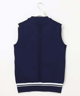 23区GOLF 【MEN/キングサイズ】【ウォッシャブル】ニット ベスト ネイビー系