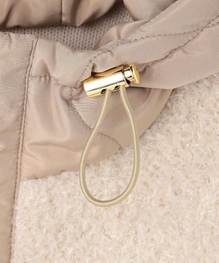 ANY L 【手洗い可】キルトコンビベスト ライトベージュ