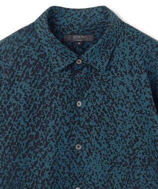 JOSEPH HOMME バークジャガードジャージー   レギュラーカラーシャツ スモーキーグリーン系