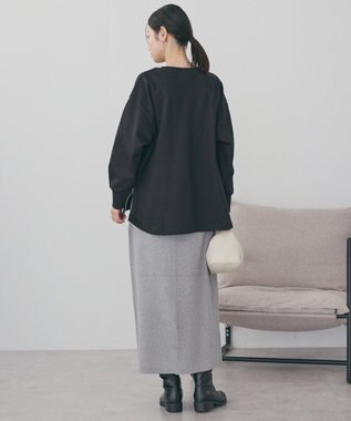 AMERICAN HOLIC サイドZIPスウェットプルオーバー Black