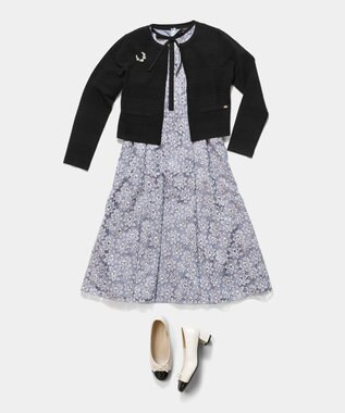 TOCCA PANORAMIC LANDSCAPE ニットカーディガン ブラック系