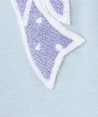 ANY KIDS ドットリボン 長袖Tシャツ サックスブルー