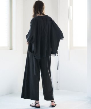 YECCA VECCA 【UVカット/遮熱/接触冷感】COOLタックワイドパンツ Charcoal Gray