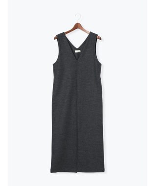 Te chichi ウール混ジャージージャンパースカート チャコールグレー