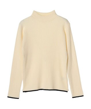 Green Parks ・ＥＬＥＮＣＡＲＥ　ＤＵＥ　ハイショクリブハイネックニット Ivory
