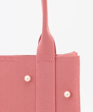 TOCCA 【大人百花掲載】【A4サイズ対応】RHYTHM OF PEARL KNITBAG ニットバッグ ピンク系