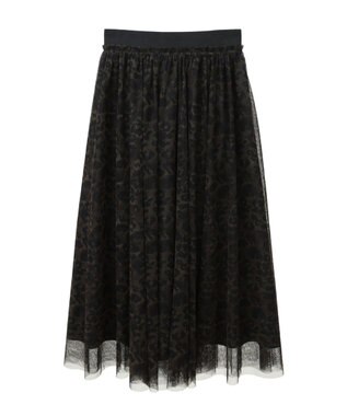 AMERICAN HOLIC チュールギャザースカート Leopard