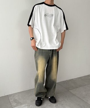 WEGO メタルプリントパイピングT（SS） ホワイト