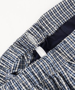 組曲 KIDS 【150-170㎝】 チェックプリーツ キュロット サックスブルー