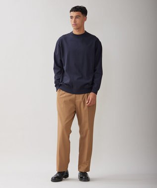 UNFILO MENS コットン クルーネックTEE [23年秋冬商品] ネイビー