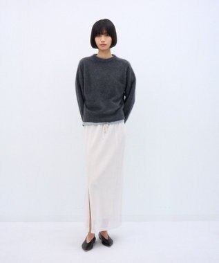 ATON WOOL COVER | ストレートスカート  WARM WHITE