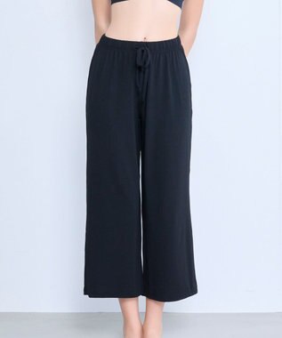 BRADELIS New York 【モアナモリーズ】森みなのオーガニックコットン混エアリーロングパンツ26 ブラック