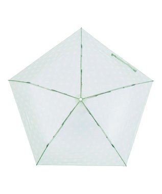 MOONBAT 【超軽量】estaa ビニール折りたたみ傘 91g TPU トリコット デイジー 簡単開閉 グリーン