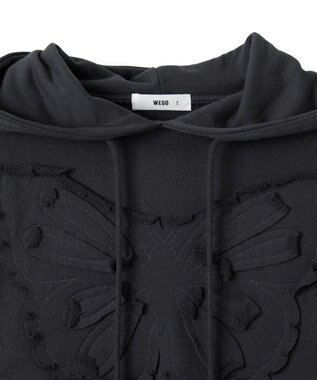 WEGO バタフライプルパーカー ダークグレー