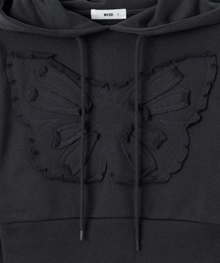 WEGO バタフライプルパーカー ダークグレー