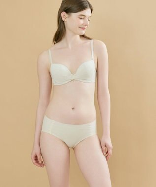 une nana cool 胸もとフィットをリボンでキープ リボンブラ BE