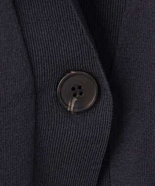 UNFILO シアーフォルムニット ジャケットジレ チャコール