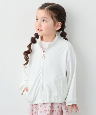 ANY KIDS 【洗濯機可能/速乾/接触冷感/水陸両用】UVカット ラッシュガード オフホワイト