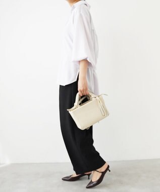 Atelier nuu 日本製 タッセルレザー loop ミニボストン アイボリー