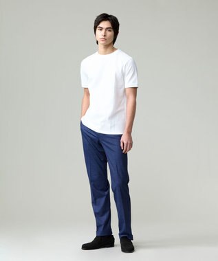 J.PRESS MEN シンプルかつアクセントの効いたデザインが魅力【UVカット / 吸水速乾】【J.PRESS PREMIUM JERSEY】リンクスチドリTシャツ ホワイト系