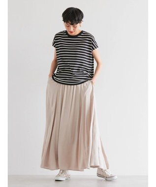 AMERICAN HOLIC キレイＣｏｔｔｏｎフレンチスリーブカットプルオーバー Border