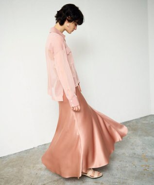 GRACE CONTINENTAL ニットシアーシャツ ピンク