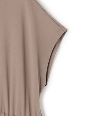 UNFILO L BEAUTY-FORM T コンビティアード ワンピース モカ×モカ