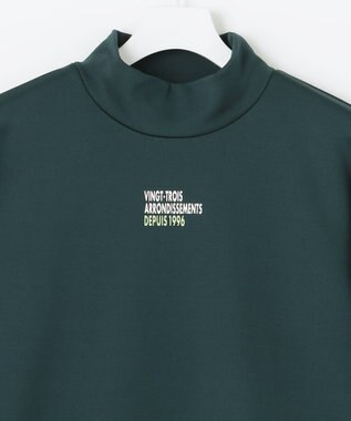 23区GOLF 【MEN】ストレッチ裏フリース モックネック ダークグリーン系