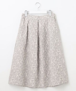 Feroux 【セットアイテム】ニット×ジャガードスカート セット ピンク系