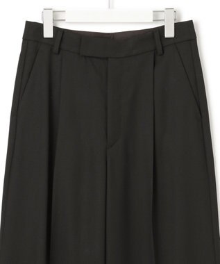 23区 クリアトリコチン ワイドパンツ ブラック系