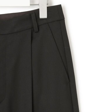 23区 クリアトリコチン ワイドパンツ ブラック系