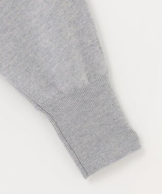 自由区 【洗える】ソフトウールハイゲージ ドルマンスリーブニット ライトグレー系