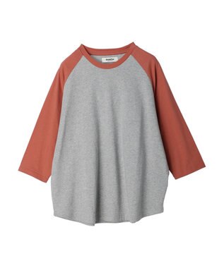 Green Parks ・Ｄｏｕｂｌｅ　Ｆｌａｇｓ　ラグラン７分袖Ｔシャツ Pink