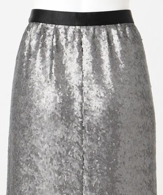 23区 【エステータ】シークインジャージー スカート シルバー系
