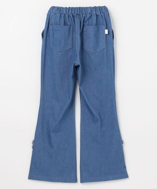 組曲 KIDS 【80-100㎝】フレアデニムパンツ サックスブルー