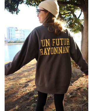 Green Parks バックロゴプリントスウェット